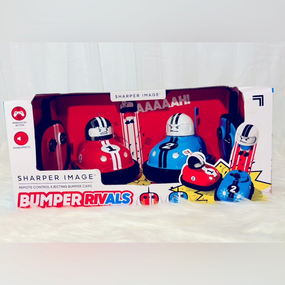 Sharper Image RC Red and Blue Bumper Rivals remote control cars